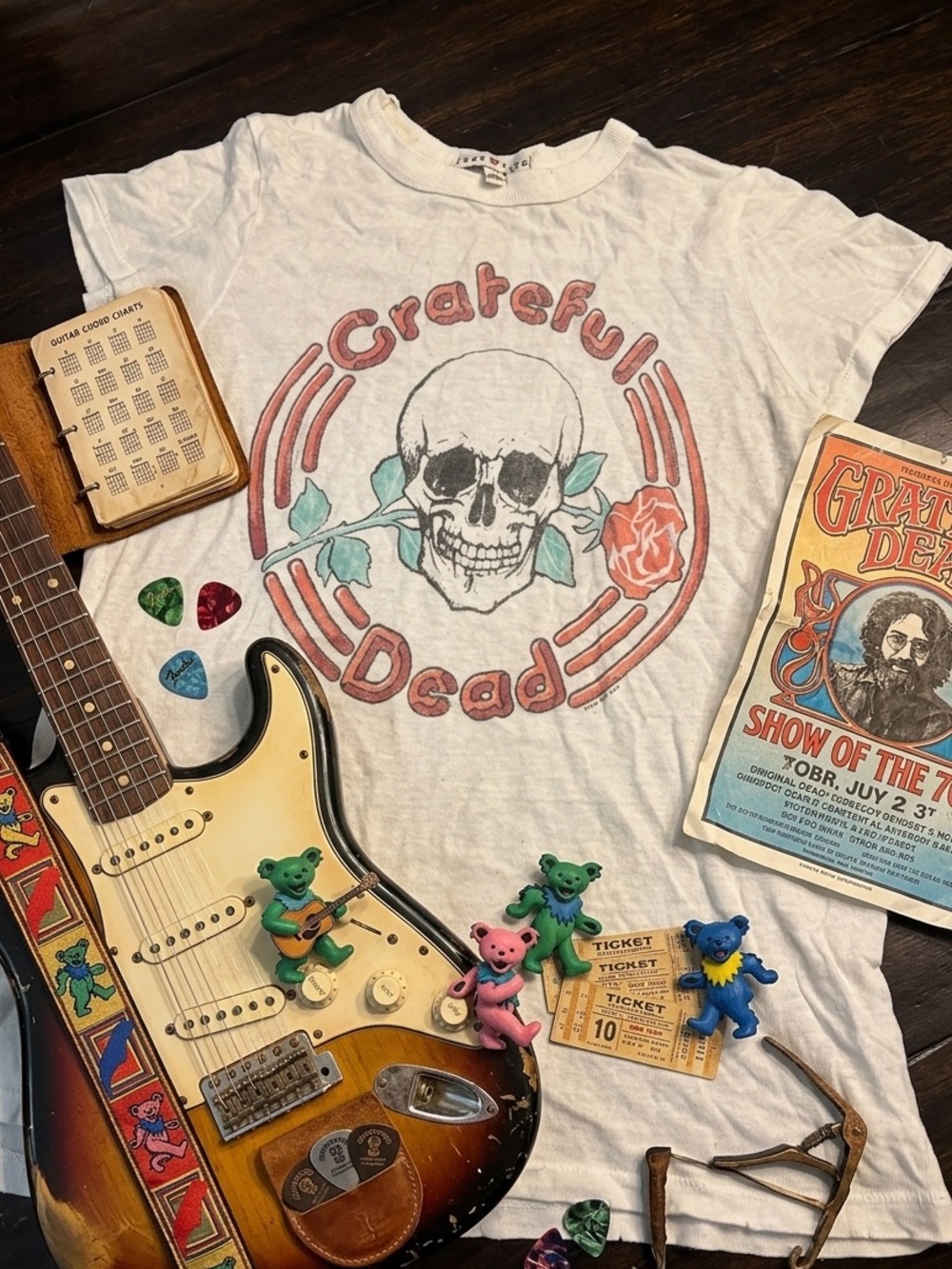 Junk Food Clothing Grateful Dead distressed short sleeve shirt size xs